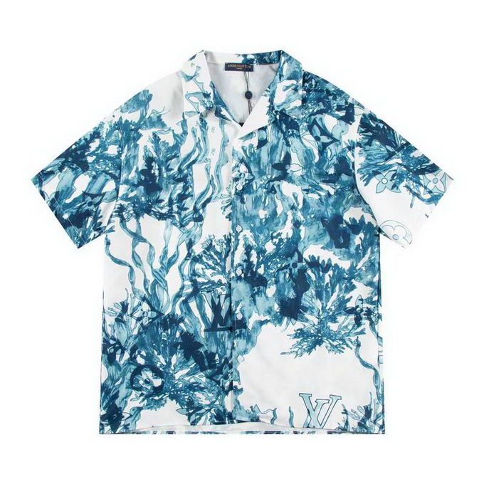 Louis Vuitton Short Sleeve Shirt Mens ID:20240614-161